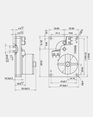 DC2.5V 9NM 2 Way Ball Valve Actuator 1100mA Motorized