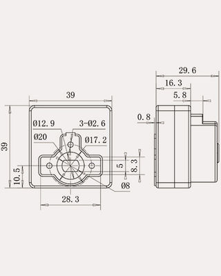 DN15 Electric Synchron Valve Motor Torque 2NM Geared Synchronous Motor