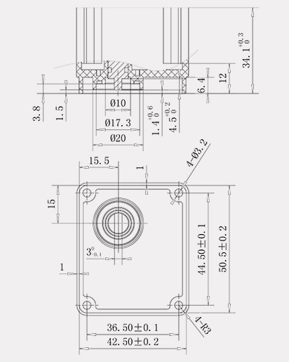 Motorized 1NM 2.5VDC Zone Valve Motor IP66 Protection Water Flow Control